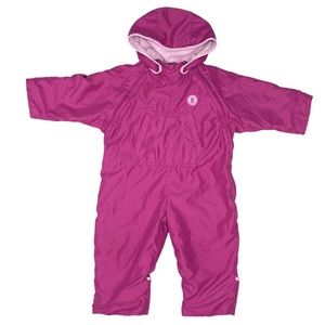BILL BLASS pink snowsuit baby girl size 12 months